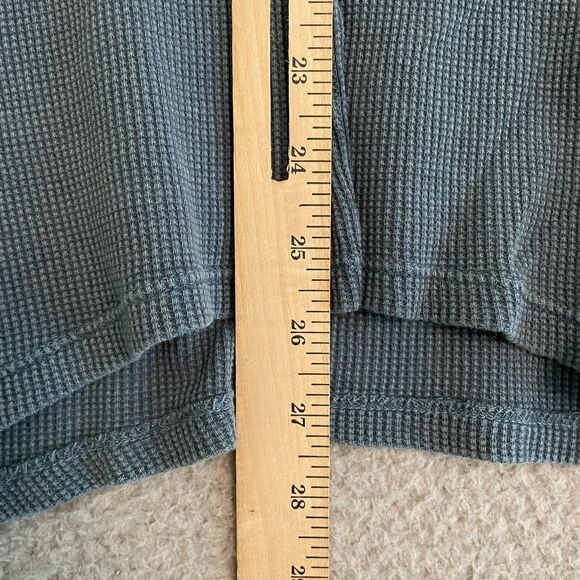 SOFT SURROUNDINGS Gwen Waffle Top Women's Medium Tapestry Blue Thermal Shirt - Picture 8 of 8